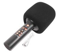 Kisangel Wireless with 1000-1200mah Mic Speaker and Microphone Handheld Portable ABS for Sturdy Lightweight Design Battery Capacity Material Outdoor Ktv Use