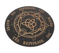 Kisangel Witch Pendulum Board for Divination Dowsing Tool with Engraved Patterns for Beginners Home Decor for Occasions Parties Large