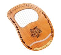 Kisangel Wood Lyre Harp String Harp Hand Instrument Jew String Instrument for Boys and Girls and Adults