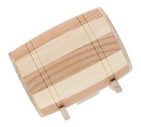 Kisangel Wood Piggy Bank Desktop Decor Wooden Savings Can Cylinder Shape Simple Style Multi-purpose Coin Bank for Children Home Desktop Ornament