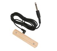 Kisangel Wooden Acoustic Guitar Soundhole Pickup Passive Plug for Folk Guitar Classical Ukulele with No-drill Installation, Natural Color, Compatible with Bass and Artist Models, Vintage Tone Enhancer