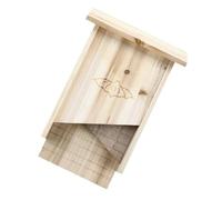 Kisangel Wooden Bat Box Outdoor Pet House Handmade Bat Shelter for Backyard Wildlife Garden