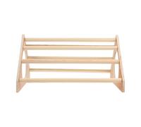 Kisangel Wooden Chicken Perch Stand for Pet Birds and Parrots Stable Bite-resistant Rod for Indoor Bird Training and Play Natural Wood Hen and Rooster Perching Rack