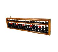 Kisangel Wooden Chinese Abacus Column Traditional Counting Tool for Home School Educational Calculator for Students and Adults Learning Abacus for Math Practice