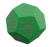 Kisangel Wooden Exchange Dice for Christmas Party Fun Engaging Game Prop for Family Gatherings Unique Instructions Each Side Promotes Creativity and Community Bonding