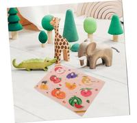 Kisangel Wooden Fruit Themed Puzzle Educational Jigsaw for Ages Smooth Edges Preschool Learning Game to Develop Cognitive and Logical Thinking Skills