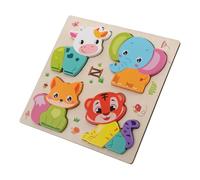Kisangel Wooden Jigsaw Puzzle Set: Animal Jigsaw Puzzles Montessori Toys - Early Development Preschool Learning Game Educational Activity For Boys Girls Beginners