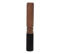 Kisangel Wooden Mallet for Buddha Singing Bowl with Brown Pu Handle, Handmade and Delicate Design, for Meditation and Praying for Peace of Mind, Produces Long-lasting Ambient Sound