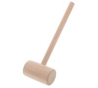Kisangel Wooden Mallet for Leather Crafts and Woodworking Medium Beech Hammer with Polished Handle Balanced Head for Precise Strikes Comfortable Grip DIY Tool for Crafting and Carpentry