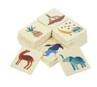 Kisangel Wooden Montessori Animal Cards Educational for Memory Matching Game Enhancing Cognitive Skills Logical Reasoning and Speech Development Early Learning Plaything
