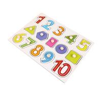 Kisangel Wooden Numbers Jigsaw Educational Puzzle for Early Learning Development Enhances Thinking Observation and Perseverance Skills Parent Interactive Gift