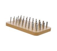 Kisangel Wooden Pegboard for Hand Rehabilitation Dexterity Game Supply for Fine Motor Skills Development Versatile Occupational Rehabilitation Tool for