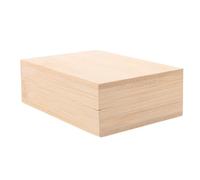 Kisangel Wooden Playing Card Box Multi-functional Sturdy Rectangular Simple Style Khaki Storage Case for Game and Tarot Cards