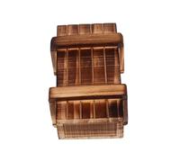 Kisangel Wooden Puzzle Box with Secret Compartments Brain Teaser for Adults and Teens Enhances Problem Solving Skills Hand Eye Coordination and Cognitive Development Small