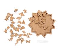 Kisangel Wooden Puzzle for Adults Irregular Hexagon Jigsaw Educational Intelligence Plaything Stress Relief Brain Exercise Puzzle Game for Teenagers and Adults