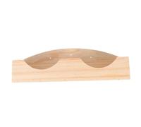Kisangel Wooden Rabbit Feeder Rack Grass Holder Food Manger for Small Animals Bunny Guinea Pig Chinchilla Cage Feeding Basket to Reduce Waste and Protect Food From Contamination