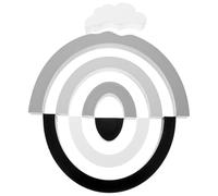 Kisangel Wooden Rainbow Stacker for Rainbow Building Blocks Set 22x16x2.5cm Educational for Room Decor and Early Development Random Color Random Color