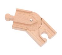 Kisangel Wooden Train Track Replacement Part Educational for Natural Material Railway Track Accessory Enhances Creativity Logic and Operational Skills Compatible with Thomas Wooden Railway