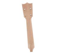 Kisangel Wooden Ukulele Neck with Classical Shape and Fingerboard, Safe and Portable Ukulele Accessory for Handwork Use at Home, Beige DIY Replacement Part to Stimulate Interest