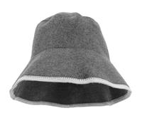 Kisangel Wool Sauna Hat Sauna Cap Headscarf Accessories for Men Turbans Has Hats Head Hair Cap Bathing Caps Bath Organic Fisherman's Shower Cap Felt Wool Grey