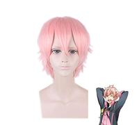 KISARAGI KOI Cosplay Wig party universal short pink Synthetic Hair for men Anime THE ANIMATION tsukiuta Wigs + wig cap KISARAGI KOI wig PL-002-45
