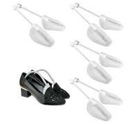 Kisbeibi 4 Pairs Plastic Shoe Tree Stretcher Shaper, Practical Adjustable Spring Shoe Stretcher, Shoes Shape Keeper Shoe Form Stretchers Boot Holders for Men Women(size:for Women)