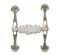 Kiscords Baby Safety Cabinet Locks for Handles Child Safety Cabinet Latches for Home Safety Strap for Baby Proofing Cabinets Kitchen Door RV No Drill No Screw No Adhesive /4 Pack (White)