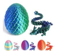 Kis'Degas 3D Printed Dragon in Egg, 3D Printed Animals, Surprise Dragon Egg with Dragon Inside,Flexible Joints Dragon Toy for Kids Adults, Gifts for Birthday, Christmas, Easter,Home Desk Decor