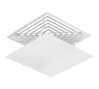 KISDFOND AC air Deflector, Ceiling AC air Outlet Distributor, Adjustable air flow Deflector, Square Ceiling vent Deflector Baffle with hook for Central AC