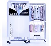 Kiseely Clothes Dryer, Portable Drying Machine with Timer, 60inch Laundry Drying Wardrobe with Large Capacity, Electric Dryer/Rack for Home | Appartments (Grey KS3)