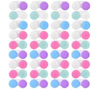 KISEER 36 Pack Colorful Cute Contact Lens Case Bulk Box Holder Container Soak Storage Kit (6 Color)
