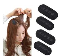 KISHMEHAR 2 Pairs Black Sponge Volume Bump Inserts Bump It Up Hair Clip Insert Hair Styling Tool Bun Maker Hair Accessories For Girls/Women