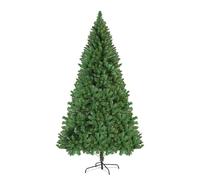 Kiskick 4/5/6/7/8FT Artificial Canadian Fir Full Bodied Small Christmas Tree, Snow Pencil Tree with Iron Base 180cm