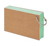 kiskick Index Cards,Study Cards,Colored Index Cards Flash Cards with Metal Ring Smooth Writing Thickened Paper No Ink Bleeding Notecards Ruled Study Cards for Office and School Green