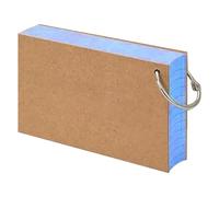 kiskick Index Cards,Study Cards,Colored Index Cards Flash Cards with Metal Ring Smooth Writing Thickened Paper No Ink Bleeding Notecards Ruled Study Cards for Office and School Blue