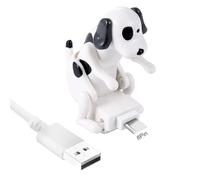 kiskick Stress Relief Charging Data Cable Dalmatian Fast Charger Fun Humping Dog Design for Quick Efficient Smart Chip Type-c/8-pin/micro Usb Cord Reliable White Apple