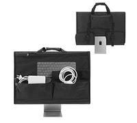 KISLANE Adjustable Travel Carrying Case for 24''~27'' Desktop Monitor(Universal), Protective Storage Bag for iMac Monitor Dust Cover with Carry Handle for 24 & 27 inch iMac Screen and Accessories(