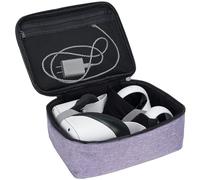 KISLANE Carrying Case Compatible with Oculus Quest 2 VR, All in One Carrying Case for Oculus Quest 2 Headset Fits for Travel, Home, Outdoor(Purple)