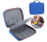 KISLANE Carrying Case for 48 Hot Wheels Cars, Kids Toy Cars Storage Case (Blue)