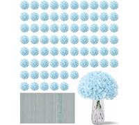 KISLOHUM Ice Blue Hydrangea Artificial Flowers