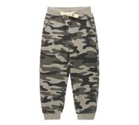 KISLOVE Boys Joggers School Trousers Elasticated Waist Tracksuit Bottom Kids Jog Jogging Sweatpants Activewear Pants for PE Lessons KhakiGrey, 8 Years