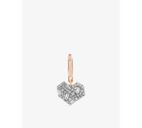 Kismet By Milka Kismet By Milka Mini Cherish 0.07ct Baguette-Diamond and 0.10ct Diamond Charm Rose Gold 1 Size