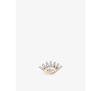 Kismet By Milka Kismet By Milka Pave Evil Eye 0.10ct Diamond Stud Earring Rose Gold 1 Size