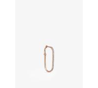 Kismet By Milka Womens Kismet By Milka Shimmery Equality 0.10ct Diamond Hoop Earring Rose Gold 1 Size