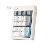 Kisnt Wireless Mechanical Number Pad, Bluetooth 5.0&2.4G Wireless Dual Mode Connection Numeric Keypad,17 Keys Hot Swappable Numpad, Ten-Key with PBT Keycaps for Laptop/PC/TKL Keyboards(Linear Switch)