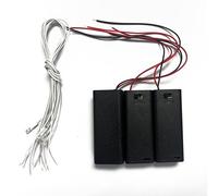 Kisoy DIY House Accessory for Dollhouse Miniature-3 PCS of AAA Battery Packs with 6 PCS of Light Wires