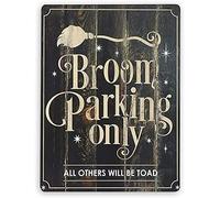 kisoyo Broom Parking Only All Others Will Be Toad Signs Iron Painting Wall Art,Kitchen Switch Tin Sign For Bar Restaurant Kitchen Decor Craft 8x12 Inch