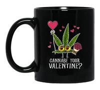 kisoyo Cannabe Your Valentine Funny Ceramic Coffee Mug - Weed Valentines Day Gift - 11oz