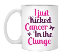 kisoyo I Just Kicked Cancer in The Clunge Funny Ceramic Coffee Mug - 11oz