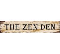 kisoyo Metal Sign The Zen Den Vintage Signs Retro Tin Signs Aluminum Sign for Kitchen Home Garden Wall Bar Cafe Decor 4x16 Inches